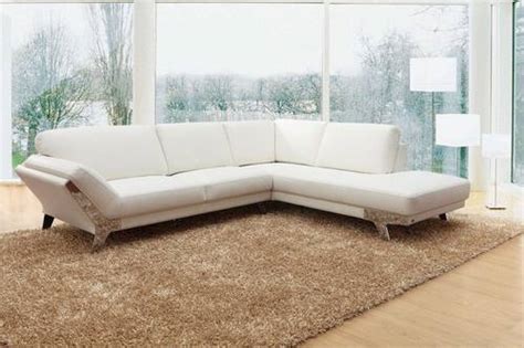 Divani Casa Lidia Modern White Italian Leather Sectional Sofa By Vig