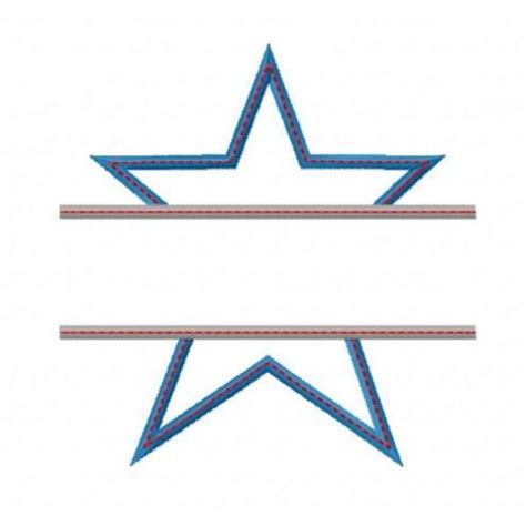 Split Star Applique