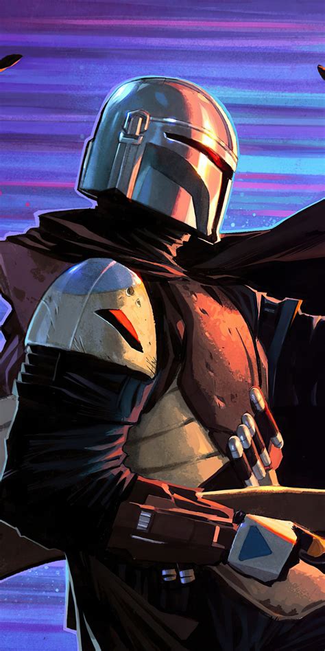 1080x2160 Mandalorian And Baby Yoda Fortnite Artwork 4k One Plus 5t