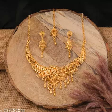 Traditional One Gram Gold Forming Golden Color Heavy Semi Bridal