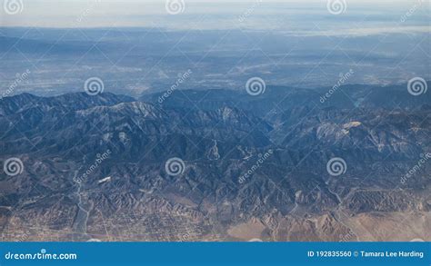 Aerial View Of The American Southwest Mountains Stock Photo Image Of