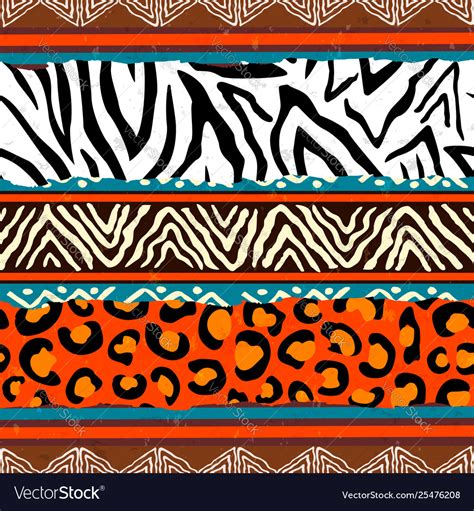 African Animal Print Pattern Background Royalty Free Vector