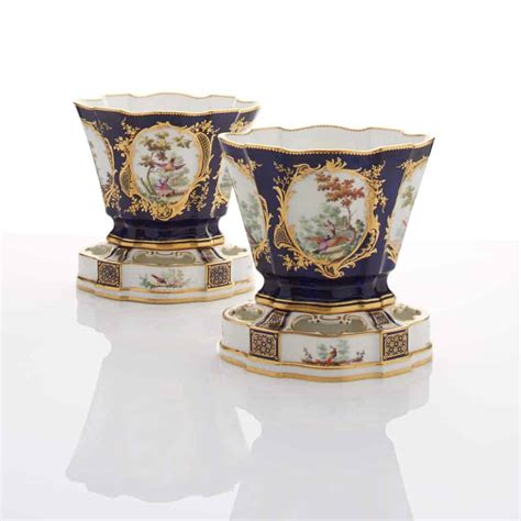 A Pair Of Sèvres Porcelain Bulb Vases 1757 Adrian Sassoon