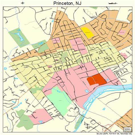 Princeton New Jersey Street Map 3460900