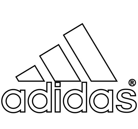 Dibujos De Logotipo De Adidas Para Colorear Para Colorear Pintar E
