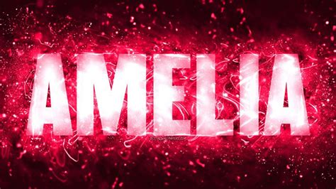 Red Pink Neon Lights Amelia Hd Amelia Wallpapers Hd Wallpapers Id