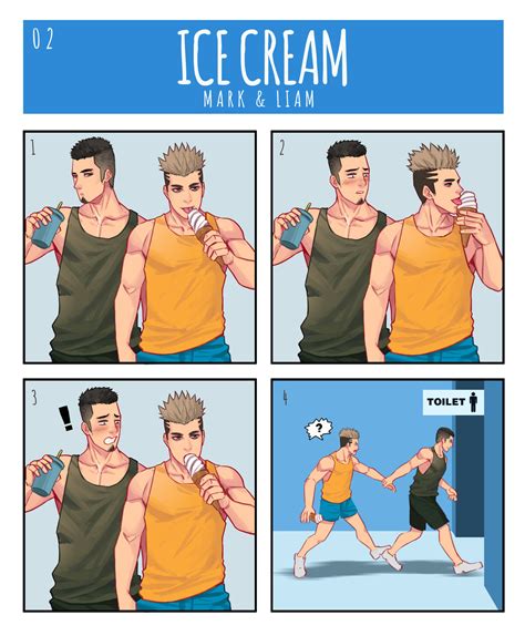 ENG Maorenc 毛毛人 Patreon February Ice Cream Mark x Liam Adult Digital Downloads