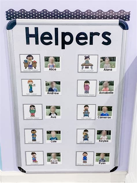 Preschool Helper Charts Play To Learn Preschool
