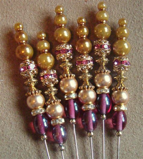 Beaded Stick Pins I Think These Are So Pretty But What Would I Do