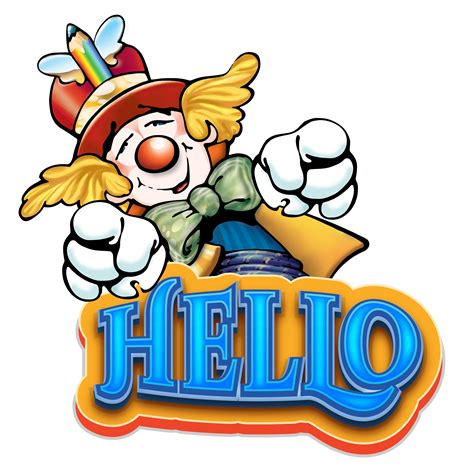 Hello Message Cartoon Greeting Free Image Download