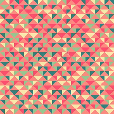 Seamless Geometric Wallpaper Mosaic Template Pattern Made Of Triangles