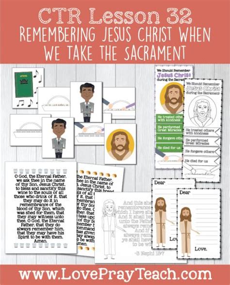 Primary 3 Ctr Lesson 32 Remembering Jesus Christ When We Take The