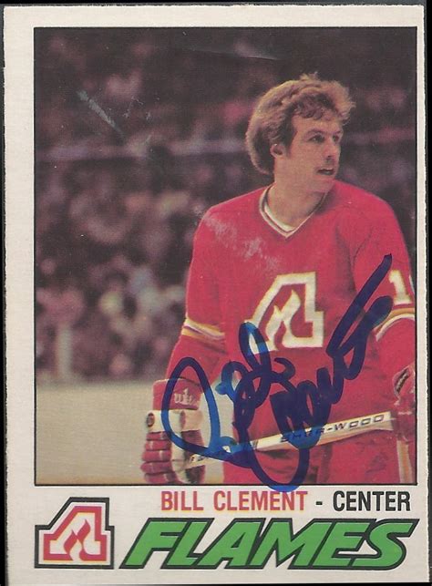 1977 78 Opc Bill Clement Autograph Hockey Cards Baseball Cards