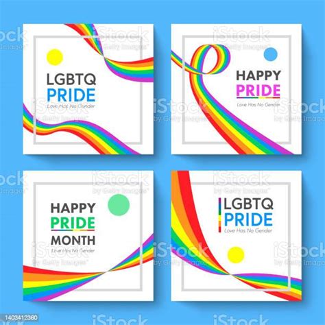 Happy Pride Month Lbgtq Concept Pride Month With Rainbow Flag Stock