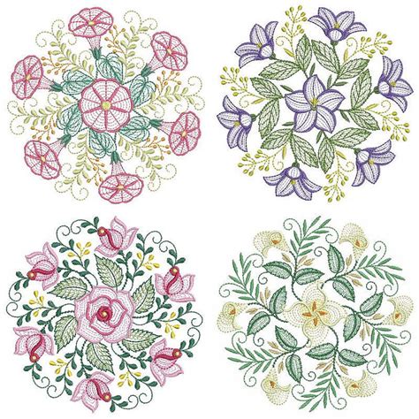 Rippled Floral Wreath Set 10 Designs 3 Sizes Products Swak