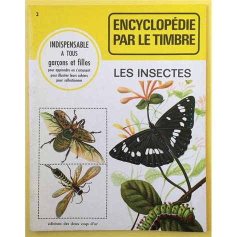 Encyclopédie Par Le Timbre Les Insectes De 1971 Des Deux Coqs Dor