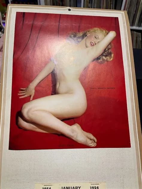 Vintage Marilyn Monroe Nude Original Golden Dreams Wall Calendar