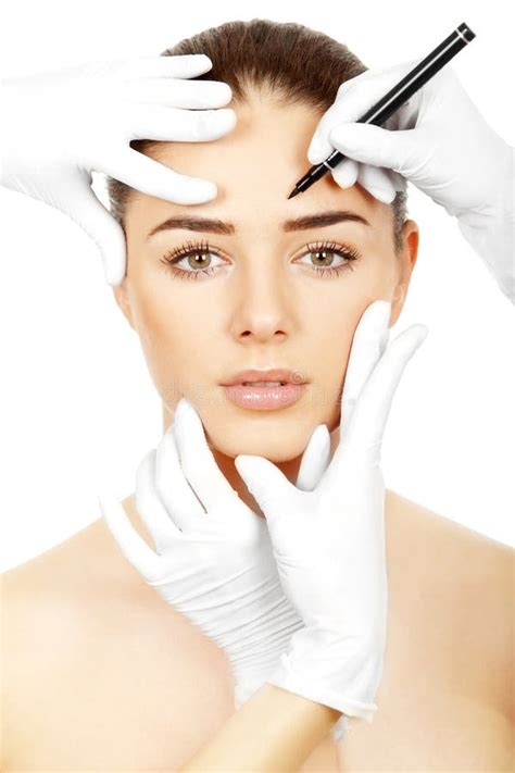 Cosmetic Medicine Peparing For Plastic Surgery Stock Image Image Of