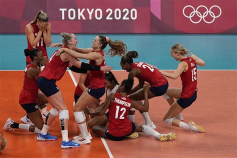 US Women Beat Brazil To Win 1st Olympic Volleyball Gold AP News