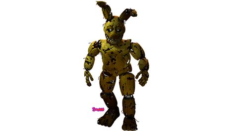 Stylized Springtrap Render Based Off Of My Interpretation Of The Photos