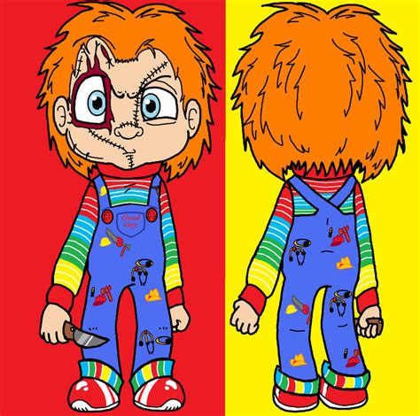 Cartoon Chucky Front And Back By Chuckys Killer Fans On Deviantart