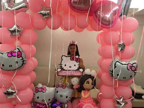 We hope you enjoy and satisfied when our best picture of 21st birthday. 21st Birthday Party | Hello Kitty Balloon Decoration