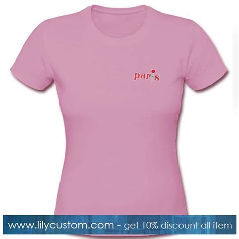 Paris Rose T Shirt Lilycustom