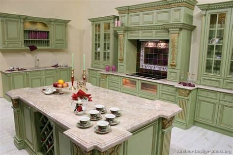 But don't take our word for it, just take a look at these 9 gorgeous green image credit: Pictures of Kitchens - Traditional - Green Kitchen Cabinets