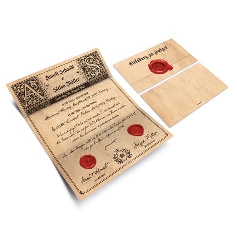 Wir wissen, dass so eine einladung. Hochzeitseinladungen - Siegelbrief | Hochzeitseinladung, Karte hochzeit, Einladungskarten hochzeit
