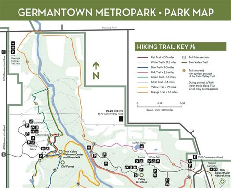 Germantown Metropark Trail Map Twin Valley Germantown Trail Maps
