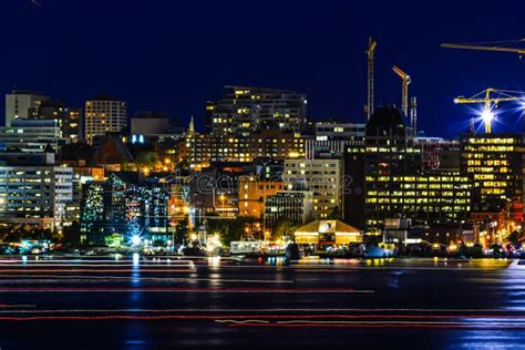 Halifax Downtown At Night Stock Image Image Of Downtown 188072635
