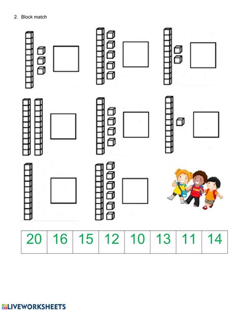 A number can have many digits and each digit has a special place and value. Tens and ones - Place value worksheet