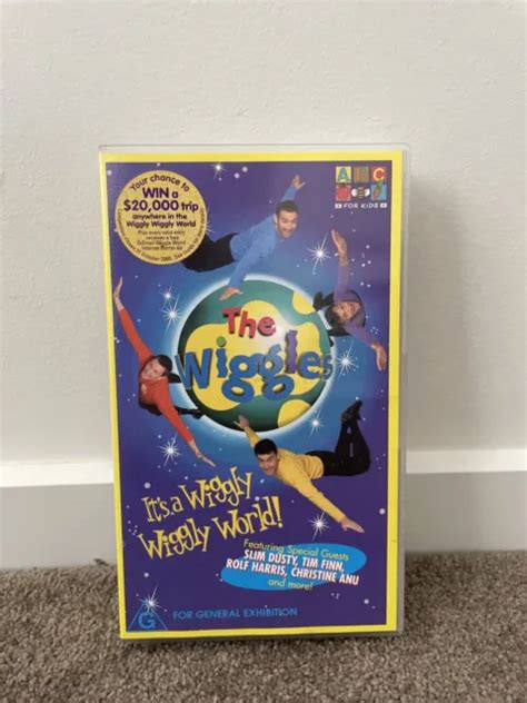 Vtg The Wiggles Its A Wiggly Wiggly World Original Cast Vhs Video Tape Pal