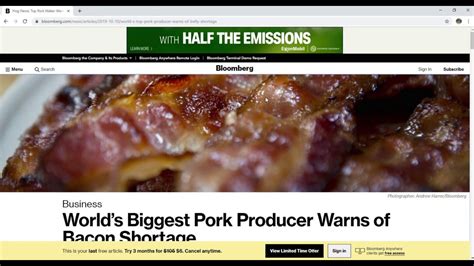 Only the rainy season was anything but rainy. Food Crisis 2020 Alert! The Great Bacon and Ham Shortage ...