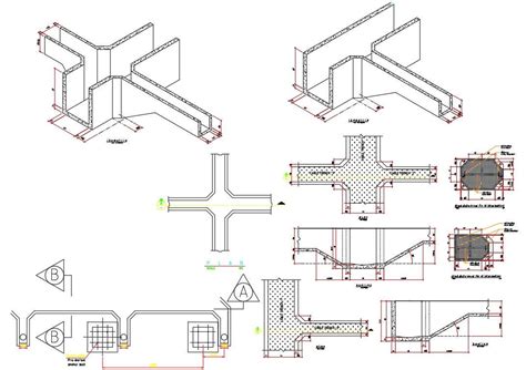 Autocad Dwg File Has The Plan Section And Details Of Cable Trench
