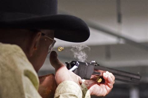 Old West Enthusiasts Relive Cowboy Glory Days In Monthly Shootouts