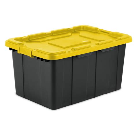 Sterilite 27 Gal Industrial Tote Yellow Lily