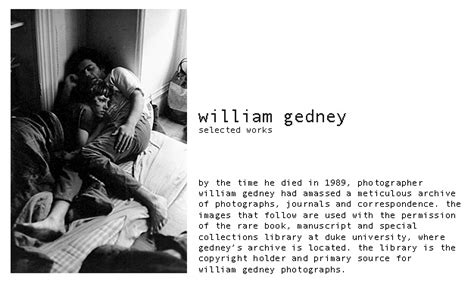 William Gedney Photographs