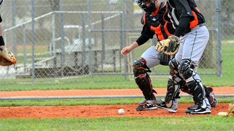 Mlb Catchers Drills Receiving And Blocking Youtube
