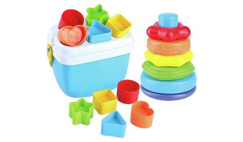 Buy Chad Valley 19 Pieces Shape And Stack Bundle Early Learning Toys