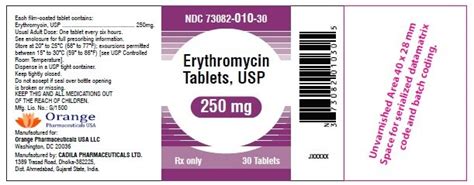 Erythromycin Tablets Fda Prescribing Information Side Effects And Uses