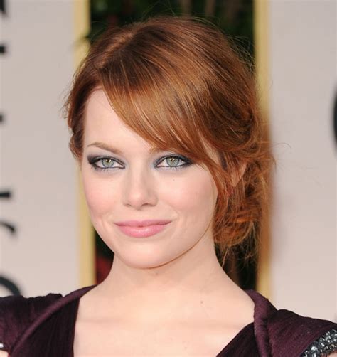 Golden Globes 2012 Get The Look Emma Stones Hairstyle Rouge 18