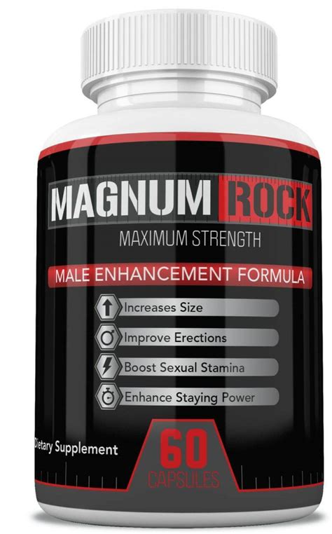 Magnum Rock Male Enhancement Stamina Supplement 60 Capsules Free
