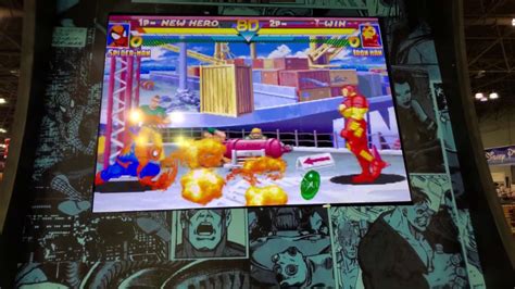 Giant Marvel Super Heroes Ardade Cabinet At New York Comic Con 2019