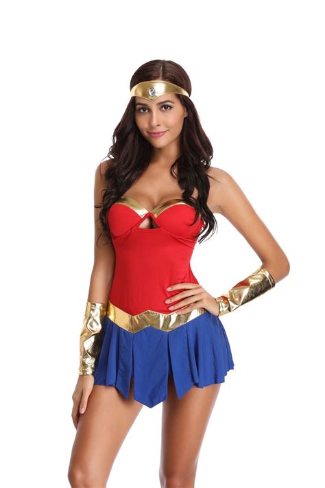 2018 Sexy Wonder Woman Costume Adult Superman Costumes Halloween