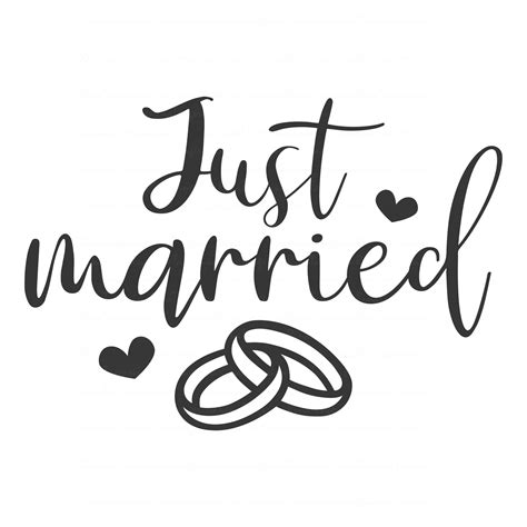 Just Married Svg Wedding Svg Getting Married Svg Png Dxf Etsy