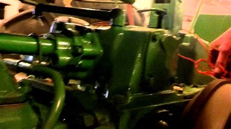 Then they had the hand start flywheel machined to accept the ring gear and hooked. First start of John Deere B after engine rebuild - YouTube