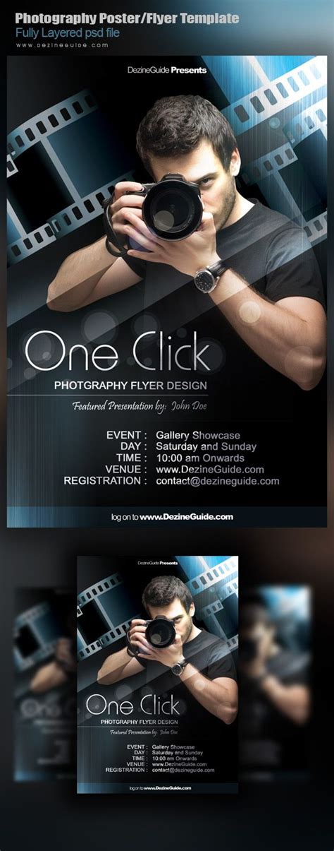 Free Photography Flyer Poster Template Cosas Photography Flyer