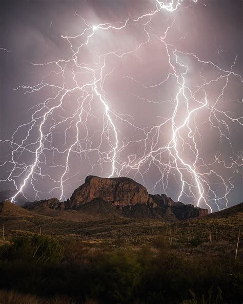 The Lightning Strikes In Big Bend National Park 1639x2048 Oc R