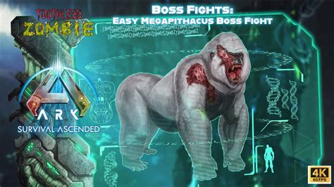 Easy Alpha Megapithecus Boss Fight Ark Survival Ascended Youtube